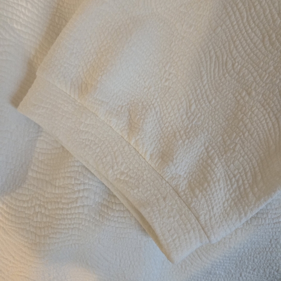 Chico's Textured Jacquard 3Qtr Sleeve Women's Top - Picture 5 of 6